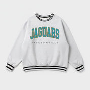 JACKSONVILLE JAGUARS EASY ENERGY CREW FLEECE RINGER SWEATSHIRT