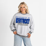 KENTUCKY WILDCATS SHOWDOWN CREW FLEECE RINGER SWEATSHIRT
