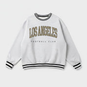 LOS ANGELES FC EASY ENERGY CREW FLEECE RINGER SWEATSHIRT