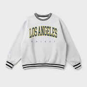 LOS ANGELES GALAXY EASY ENERGY CREW FLEECE RINGER SWEATSHIRT