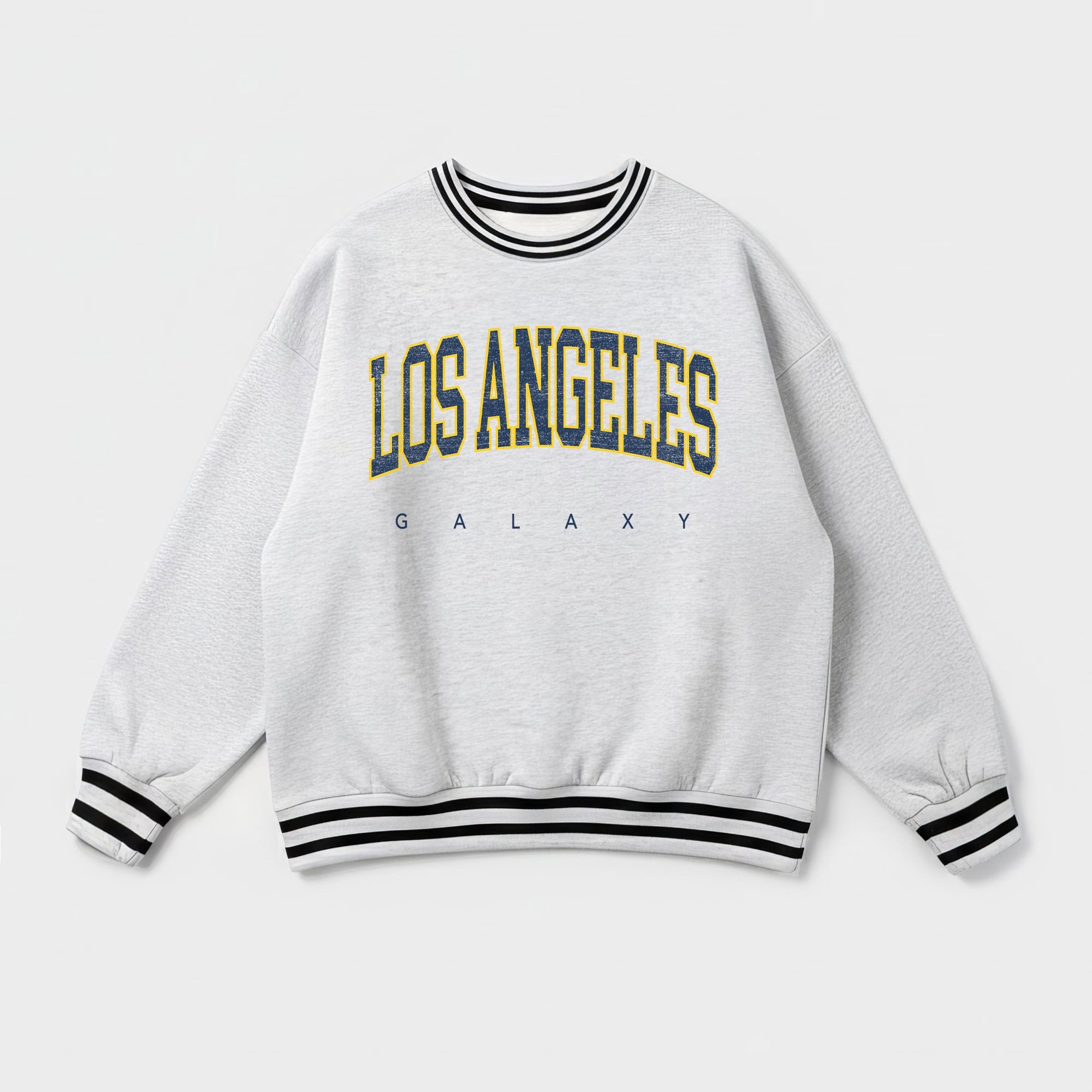 LOS ANGELES GALAXY EASY ENERGY CREW FLEECE RINGER SWEATSHIRT