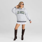 LOS ANGELES RAMS EASY ENERGY CREW FLEECE RINGER SWEATSHIRT