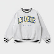 LOS ANGELES RAMS EASY ENERGY CREW FLEECE RINGER SWEATSHIRT