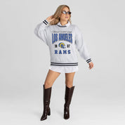 LOS ANGELES RAMS COOL VIBES CREW FLEECE RINGER SWEATSHIRT