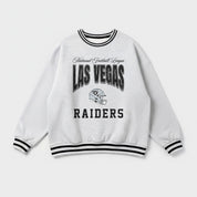 LAS VEGAS RAIDERS COOL VIBES CREW FLEECE RINGER SWEATSHIRT