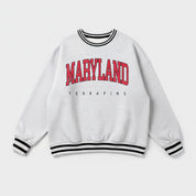 MARYLAND TERRAPINS EASY ENERGY CREW FLEECE RINGER SWEATSHIRT