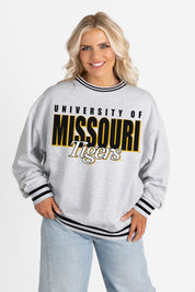 MISSOURI TIGERS SHOWDOWN CREW FLEECE RINGER SWEATSHIRT
