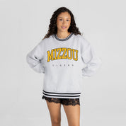 MISSOURI TIGERS EASY ENERGY CREW FLEECE RINGER SWEATSHIRT