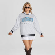 MINNESOTA UNITED EASY ENERGY CREW FLEECE RINGER SWEATSHIRT