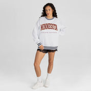 MINNESOTA GOLDEN GOPHERS EASY ENERGY CREW FLEECE RINGER SWEATSHIRT