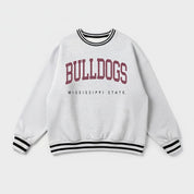 MISSISSIPPI STATE BULLDOGS EASY ENERGY CREW FLEECE RINGER SWEATSHIRT