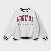 MONTANA GRIZZLIES EASY ENERGY CREW FLEECE RINGER SWEATSHIRT
