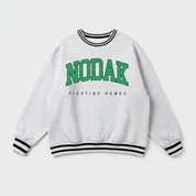NORTH DAKOTA FIGHTING HAWKS EASY ENERGY CREW FLEECE RINGER SWEATSHIRT