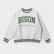 NORTH DAKOTA STATE BISON EASY ENERGY CREW FLEECE RINGER SWEATSHIRT