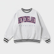 NEW ENGLAND PATRIOTS EASY ENERGY CREW FLEECE RINGER SWEATSHIRT