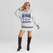 NEW ENGLAND PATRIOTS COOL VIBES CREW FLEECE RINGER SWEATSHIRT