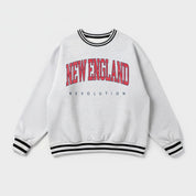 NEW ENGLAND REVOLUTION EASY ENERGY CREW FLEECE RINGER SWEATSHIRT