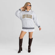 NEW ORLEANS SAINTS EASY ENERGY CREW FLEECE RINGER SWEATSHIRT