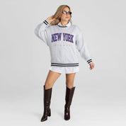 NEW YORK GIANTS EASY ENERGY CREW FLEECE RINGER SWEATSHIRT