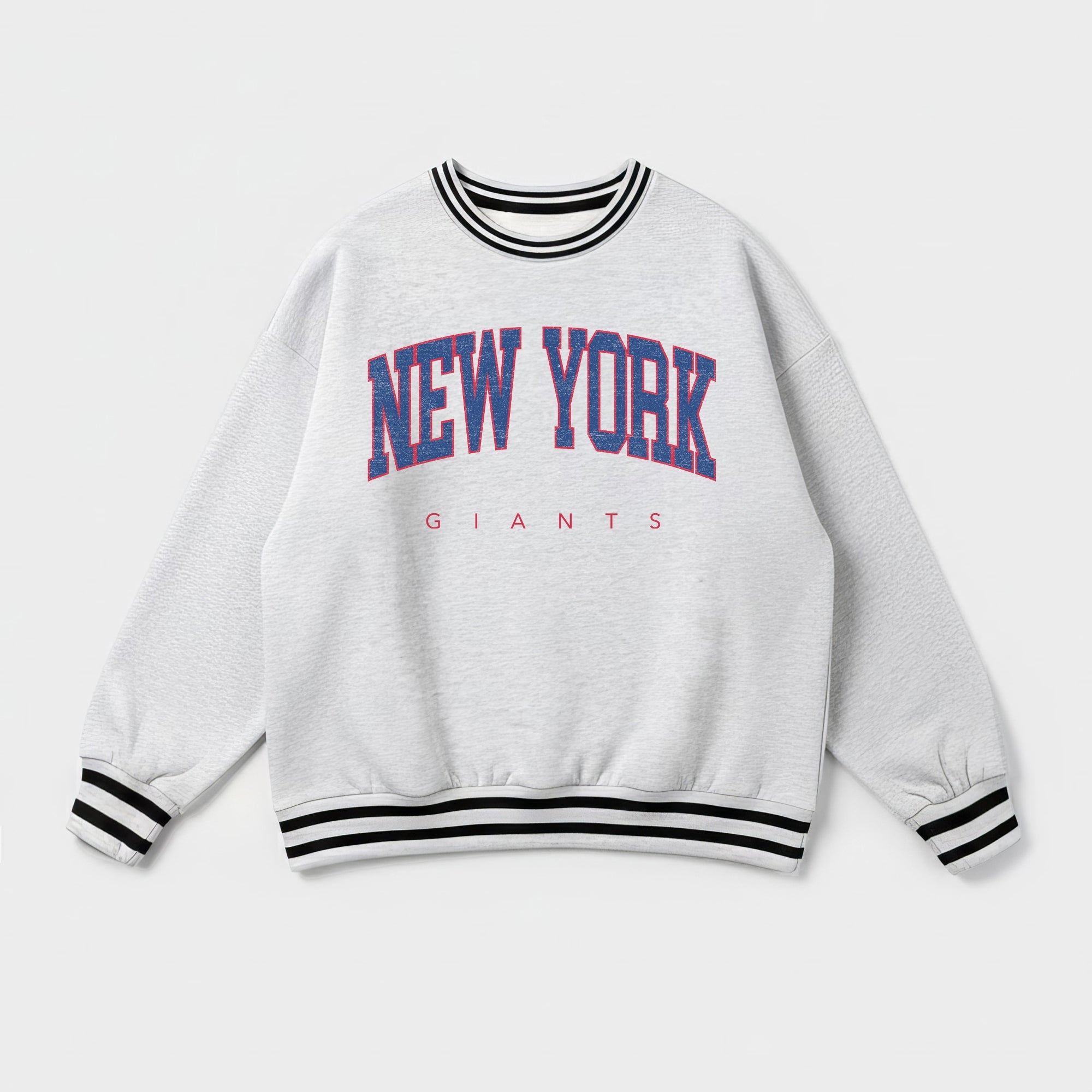 NEW YORK GIANTS EASY ENERGY CREW FLEECE RINGER SWEATSHIRT