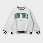 NEW YORK JETS EASY ENERGY CREW FLEECE RINGER SWEATSHIRT