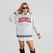 RED BULL NEW YORK EASY ENERGY CREW FLEECE RINGER SWEATSHIRT
