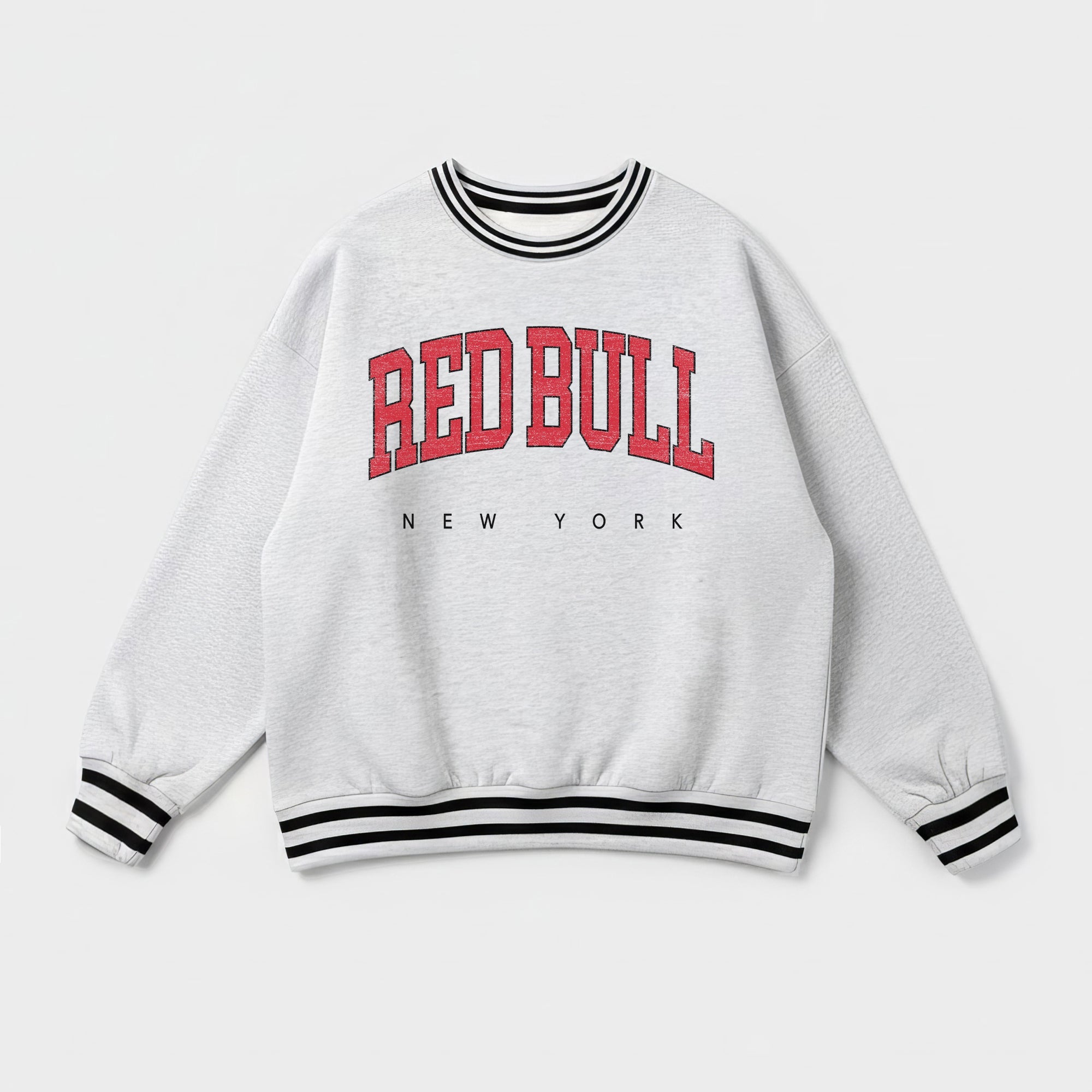 RED BULL NEW YORK EASY ENERGY CREW FLEECE RINGER SWEATSHIRT