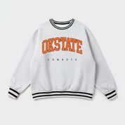 OKLAHOMA STATE COWBOYS EASY ENERGY CREW FLEECE RINGER SWEATSHIRT