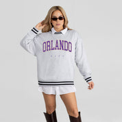 ORLANDO CITY SC EASY ENERGY CREW FLEECE RINGER SWEATSHIRT