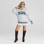 PHILADELPHIA EAGLES EASY ENERGY CREW FLEECE RINGER SWEATSHIRT
