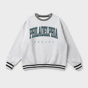 PHILADELPHIA EAGLES EASY ENERGY CREW FLEECE RINGER SWEATSHIRT