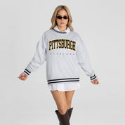 PITTSBURGH STEELERS EASY ENERGY CREW FLEECE RINGER SWEATSHIRT