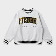 PITTSBURGH STEELERS EASY ENERGY CREW FLEECE RINGER SWEATSHIRT
