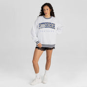 PITTSBURGH PANTHERS EASY ENERGY CREW FLEECE RINGER SWEATSHIRT