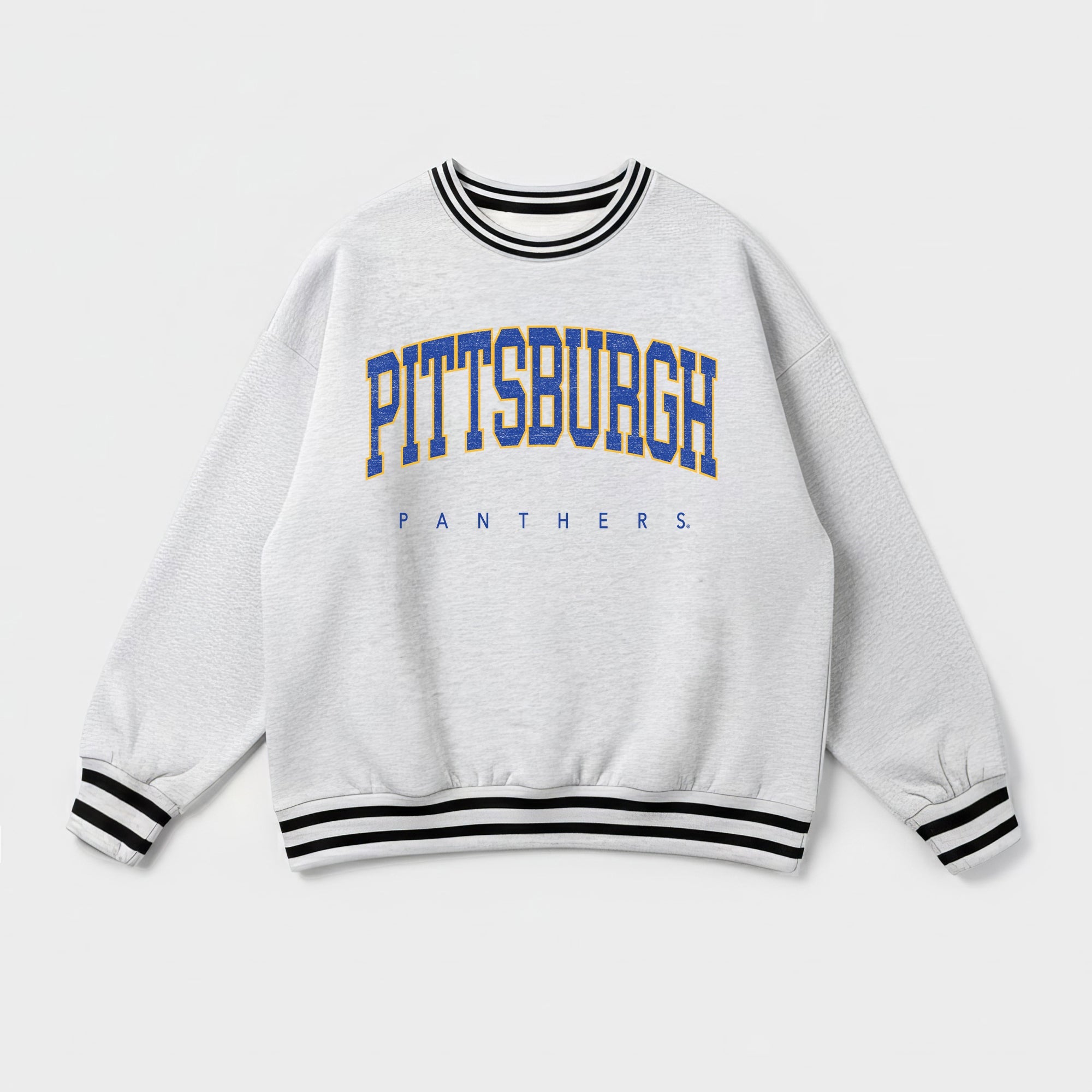 PITTSBURGH PANTHERS EASY ENERGY CREW FLEECE RINGER SWEATSHIRT