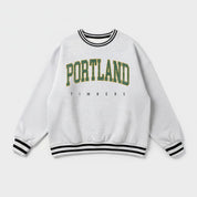 PORTLAND TIMBERS EASY ENERGY CREW FLEECE RINGER SWEATSHIRT