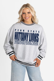PENN STATE NITTANY LIONS SHOWDOWN CREW FLEECE RINGER SWEATSHIRT