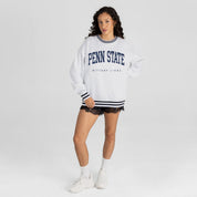 PENN STATE NITTANY LIONS EASY ENERGY CREW FLEECE RINGER SWEATSHIRT