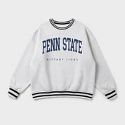 PENN STATE NITTANY LIONS EASY ENERGY CREW FLEECE RINGER SWEATSHIRT