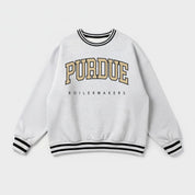 PURDUE BOILERMAKERS EASY ENERGY CREW FLEECE RINGER SWEATSHIRT