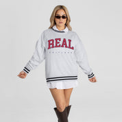 REAL SALT LAKE EASY ENERGY CREW FLEECE RINGER SWEATSHIRT