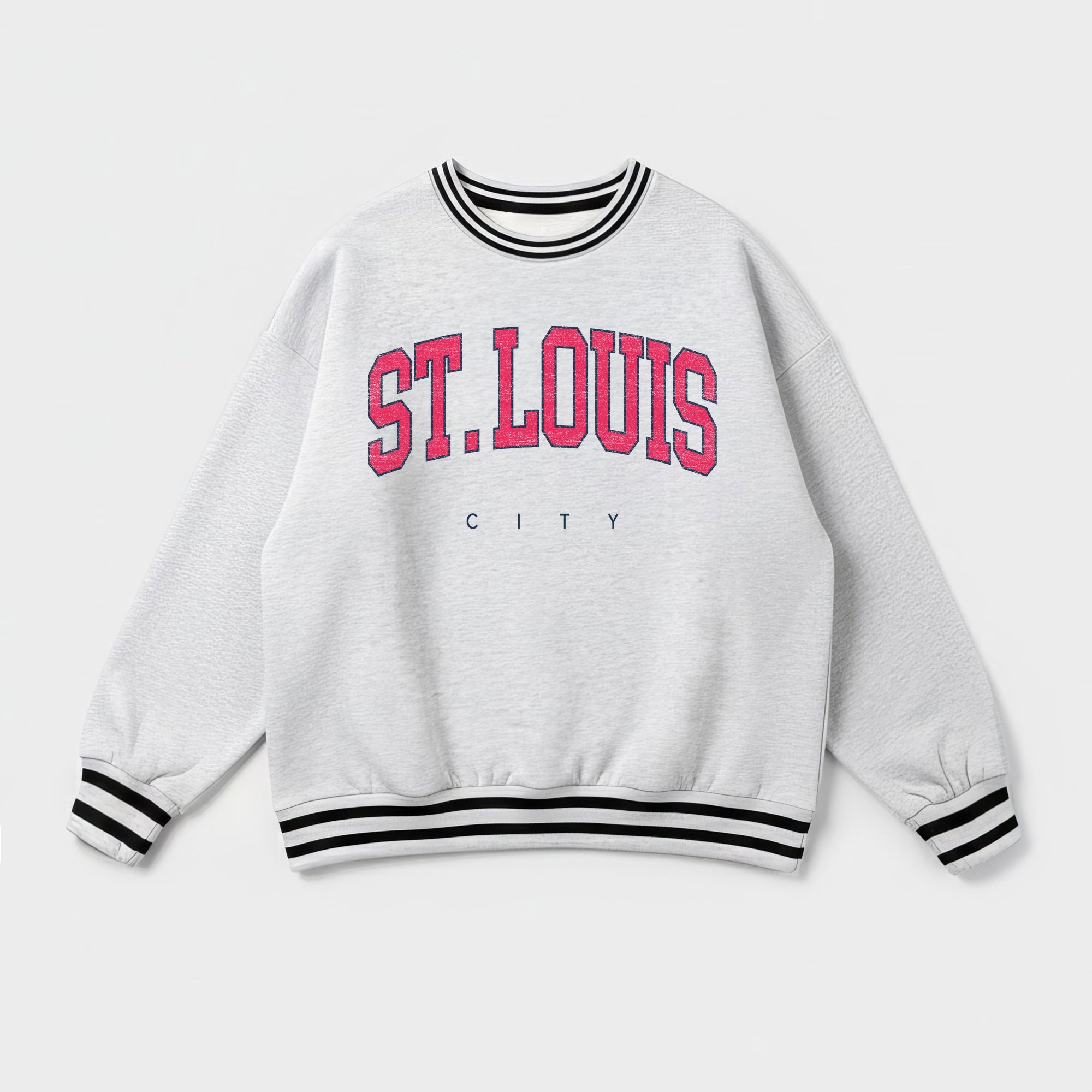 ST. LOUIS CITY SC EASY ENERGY CREW FLEECE RINGER SWEATSHIRT