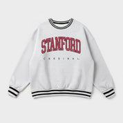 STANFORD CARDINAL EASY ENERGY CREW FLEECE RINGER SWEATSHIRT