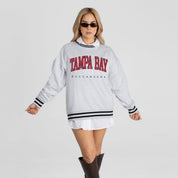 TAMPA BAY BUCCANEERS EASY ENERGY CREW FLEECE RINGER SWEATSHIRT