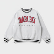 TAMPA BAY BUCCANEERS EASY ENERGY CREW FLEECE RINGER SWEATSHIRT