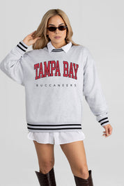TAMPA BAY BUCCANEERS EASY ENERGY CREW FLEECE RINGER SWEATSHIRT