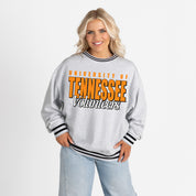 TENNESSEE VOLUNTEERS SHOWDOWN CREW FLEECE RINGER SWEATSHIRT