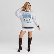 TENNESSEE TITANS COOL VIBES CREW FLEECE RINGER SWEATSHIRT