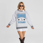 TENNESSEE TITANS COOL VIBES CREW FLEECE RINGER SWEATSHIRT