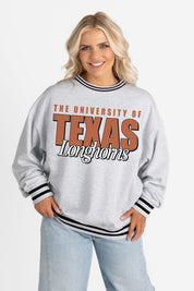 TEXAS LONGHORNS SHOWDOWN CREW FLEECE RINGER SWEATSHIRT